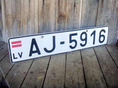 latvian car registration plates.